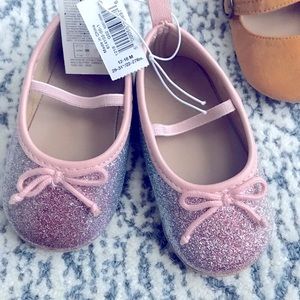baby girl pink and blue shoes